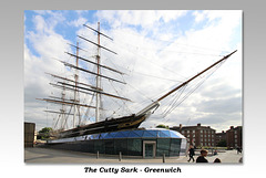 Cutty Sark - port bow - Greenwich - London - 26.5.2015