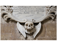 Peterborough winged skull