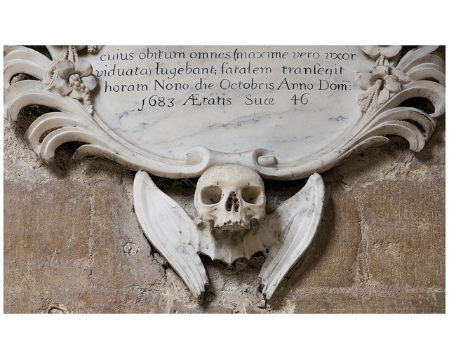 Peterborough winged skull