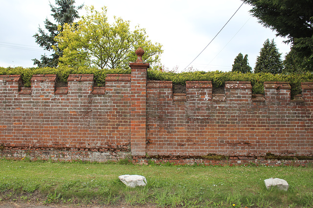Park Wall to the demolished Flixton Hall, Suffolk