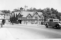 Arundel street scene and castle about 1937