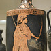 Detail of a Terracotta Lekythos Attributed to the Brygos Painter in the Metropolitan Museum of Art, September 2018