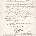 Debut Galli-Marié at the Opéra-Comique; short note with autograph