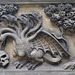 st mary's church,  lambeth, 1853 copy of john tradescent +1662 tomb, with female seven headed dragon watching over a skull