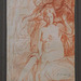Seated Nude Drawing by Manet in the Metropolitan Museum of Art, December 2023