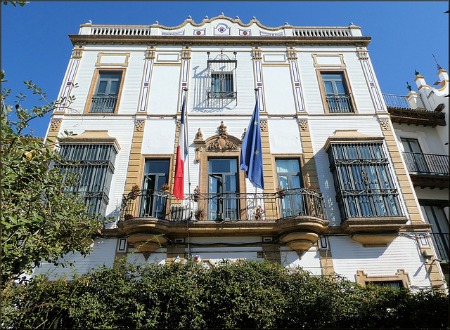 Séville / Sevilla (E) 17 juillet 2018. Le consulat de France.