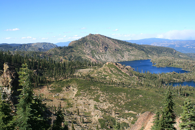 Mt. Elwell (7818 ft/2383 m) and Lakes Basin