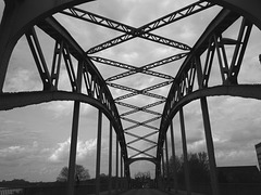 Brücke über den Eisenbahnhafen in Ruhrort