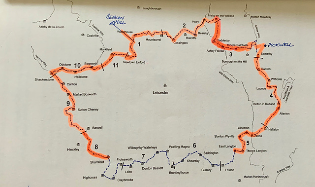 The Leicestershire Round a 100 mile Long Distance Path