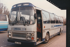 Cambridge Coach Services VAV 256X at Haverhill - 9 Mar 1991