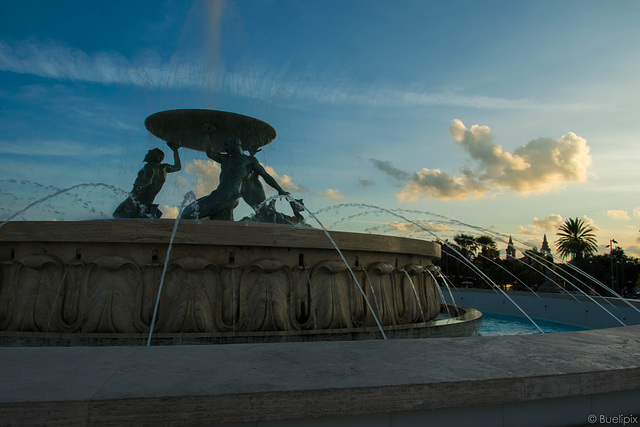 Funtana tat-Tritoni (Tritonenbrunnen), gestaltet 1955 bis 1959 vom maltesischen Bildhauer Vincent Apap.