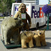 Alaska, Anchorage, Mother-bear with Cubs and Their Lord