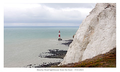 Beachy Head lighthouse from the east - World Photography Day -  19 8 2021