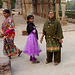 Delhi- Tourists at Qutb Minar
