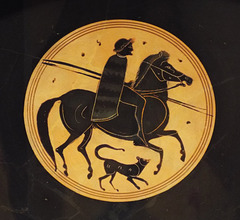Detail of a Black-Figure Kylix Attributed to the Virginia Painter in the Virginia Museum of Fine Arts, June 2018