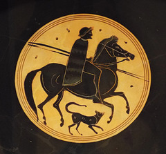 Detail of a Black-Figure Kylix Attributed to the Virginia Painter in the Virginia Museum of Fine Arts, June 2018