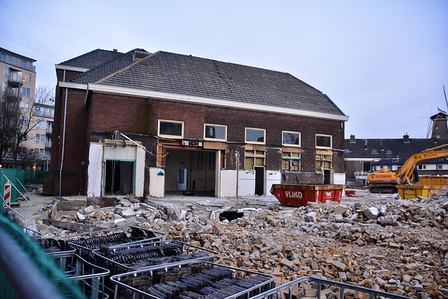 Demolition of the old school