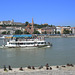 Budapest. Blick auf Bastei mit Eisenschuhe