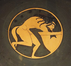 Detail of a Red-Figure Kylix Attributed to the Coarser Wing in the Virginia Museum of Fine Arts, June 2018
