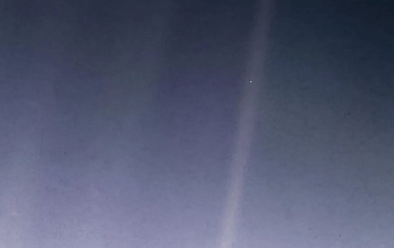 Pale Blue Dot NASA Image