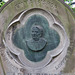 abney park cemetery, london,sarah bishop 1876, bronze relief bust
