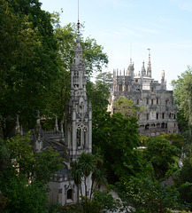 Portugal, Sintra, The Chapel of Holy Trinity and the Palace of Monteiro the Millionaire in Quinta da Regaleira