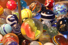 a whole lot of marbles