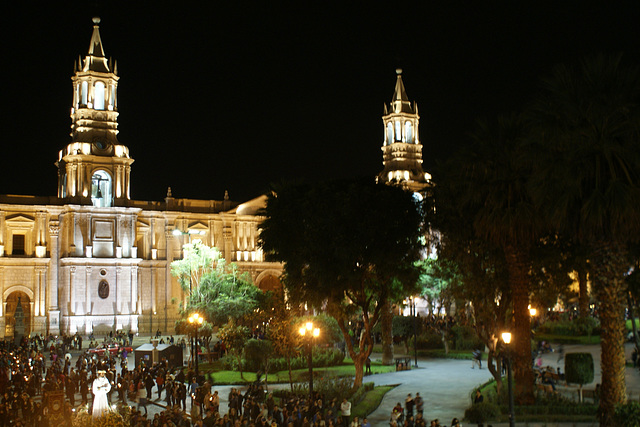 Easter Parade On The Plaza De Armas