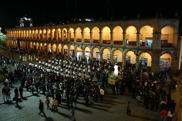 Easter Parade On The Plaza De Armas