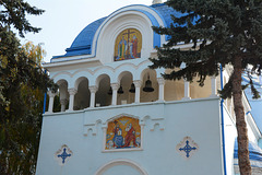 Moldova, Bălți, Facade and Bells of Sts. Emperors Constantine and Elena Cathedral