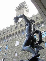 Florenz.  Piazza della Signoria. Perseus mit dem Haupt der Medusa. ©UdoSm