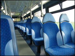 seats on an empty bus