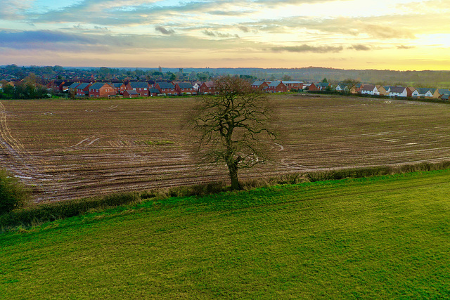 Gnosall by drone