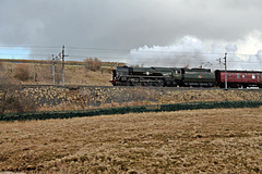 35018 BRITISH INDIA LINE at Scout Green with 1Z86 07.10 London Euston - Casrlise The winter CME 29th February 2020. (steam from Carnforth)