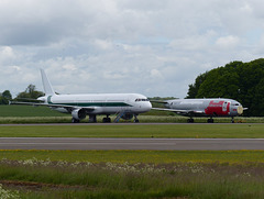 Former Alitalia and Jet2 Airframes at Cotswold Airport - 20 May 2015
