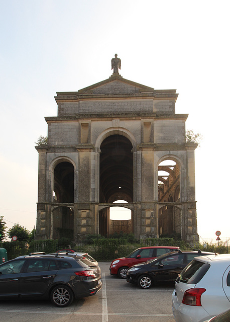 The abandoned, uncompleted,  cathedral of Comune di Brendola in Colli Berici, Veneto