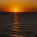 Puesta de sol sobre el mar Cantábrico