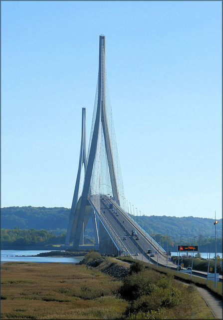 Le Pont de Normandie (76) 4 octobre 2018.