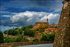 Blick auf San Quirico d'Orcia