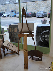Some imaginative recycling from Oak Whisky barrel staves...Artist's easel