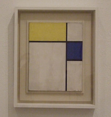 Composition with Blue and Yellow by Mondrian in the Philadelphia Museum of Art, January 2012