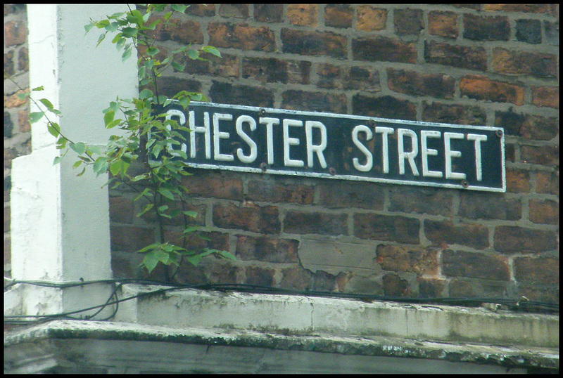 street sign,regentstreet chester street street sign