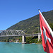 Bahnbrücke über die Aare bei Interlaken Ost