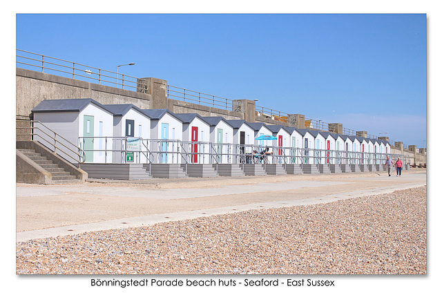 Bonningstedt Parade beach huts Seaford 17 5 2018