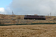 WCRC class 47 47832 running as 0Z13 10.49 Preston - Carlisle at Scout Green 29th February 2020.