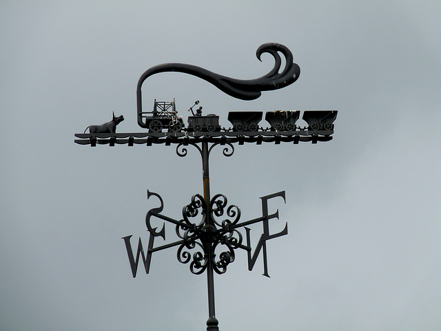 Beamish- Weathervane on the Pockerley Waggonway Engine Shed
