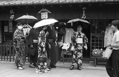 People in kimonos