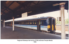 BR Regional Railways 57390 - Bristol Temple Meads - 1995