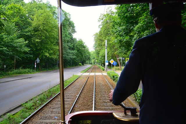 Leipzig 2015 – Straßenbahnmuseum – A trip with tram 179 – Riding along the Waldstraße