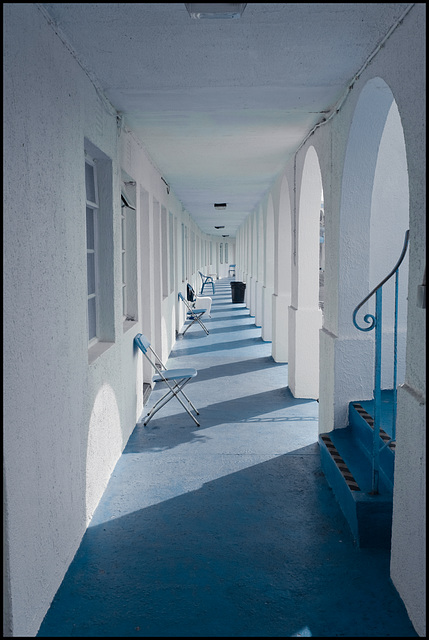 Riviera Hotel corridor